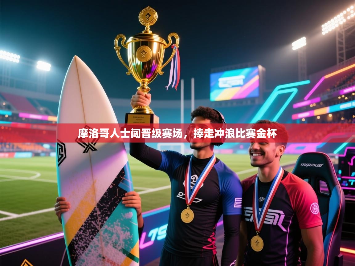 摩洛哥人士闯晋级赛场,捧走冲浪比赛金杯 第2张